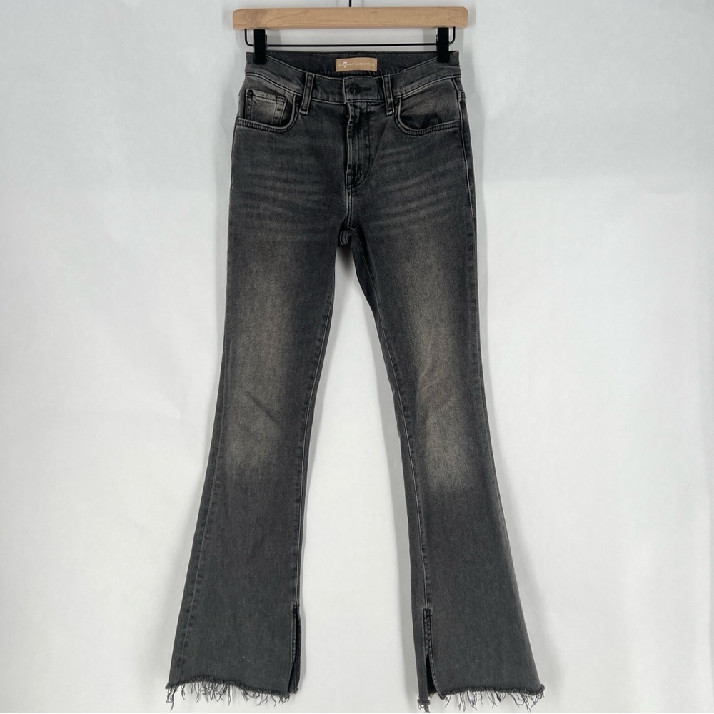 7 For All Mankind Women's Boot Cut Jeans in Washed Black
